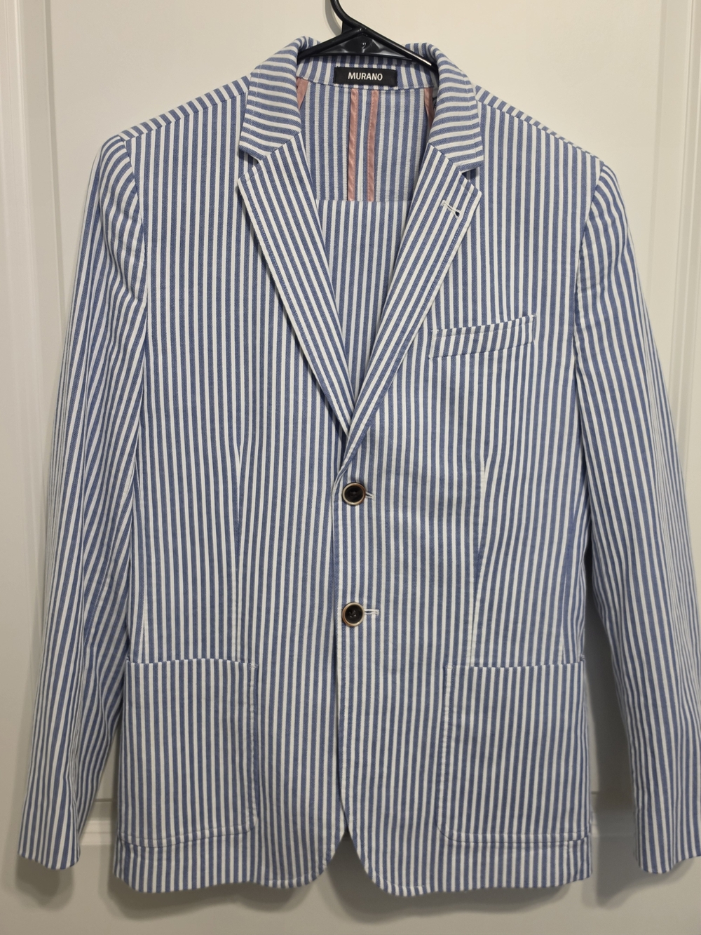 Murano Boy's Blue & White Striped Suit